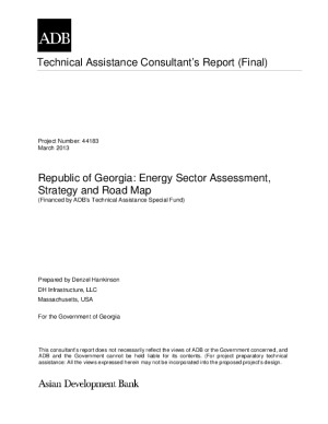 Republic of Georgia: Energy Sector Assessment, Strategy and Road Map