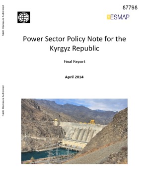 Power Sector Policy Note for the Kyrgyz Republic